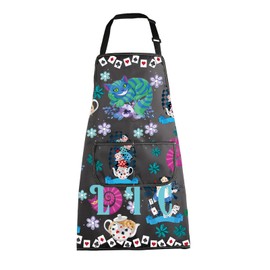 BNQL Alice Apron Alice Inspired Gifts Alice Kitchen Apron with Pockets Wonderland TV Movies Show Gifts for Fairy Tale Fans (ALICE)