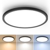 12 inch LED Flush Mount Dimmable Ceiling Light Fixture, Hepside