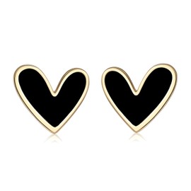 Women's Earrings, Heart, Cute, Popular, Non-Hole Earrings, Hypoallergenic, Copper