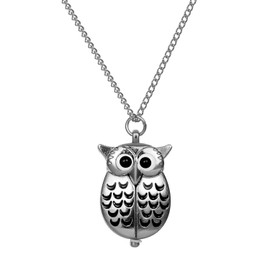 Avaner Pocket Watch Unique Vintage Owl Pocket Watches Retro Bronze Pendant Necklace Chain Gift for Girls Boys Kids