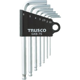 TRUSCO GXB-7S Ball Point Hex Key Set, 7 Piece Set
