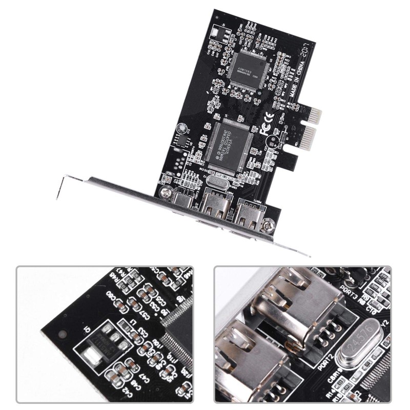 PCIE FireWire Card PCI-E PCI Express FireWire 1394a IEEE 1394