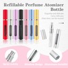 Kewjug 4 Pack Refillable Mini Perfume Atomizer Bottle，Portable Separate Bottles，Travel