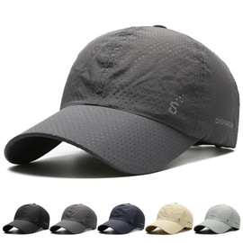 MOWO Men's Mesh Cap, UV Shielding Rate Over 99.9%, Cool, Cool & Cool, UV Protection, Summer, UV Protection, Sun Protection, Breathable, Quick Drying, Unisex, Adjustable, Running, Golf, Fishing, Sports
