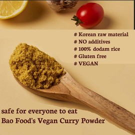 Baofood 100% Dodam Rice Gluten-free Vegan Fiber CURRY POWDER (1EA / 3.52oz) - No Additive, Non-spicy, All-Natural, Healthy Food for Everyone (Curry)