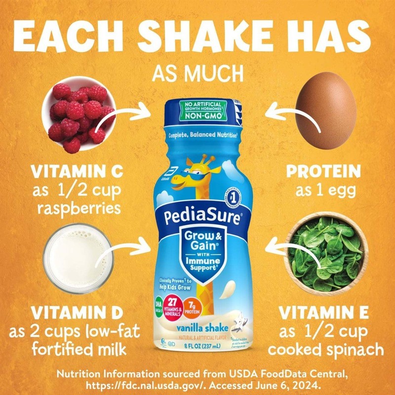 PediaSure Grow & Gain with Immune Support - Vanilla 24