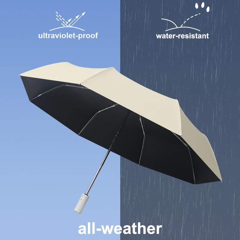 TopTie Compact Umbrella Automatic Travel Umbrella Windproof