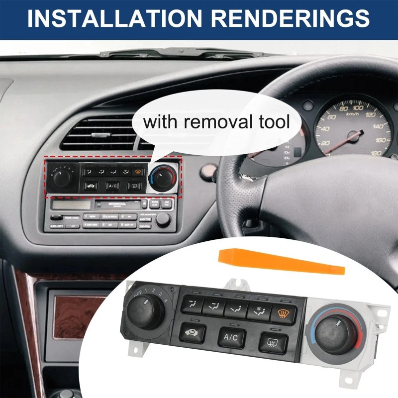 SHENKENUO Heater A/C AC Switch Climate Control Module For 1998-2004