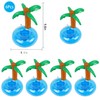 LIYDE 6 Pack Palm Tree Inflatable Drink Holder Floaties for
