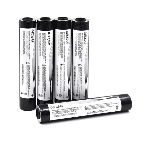 YUTSUJO - Paquete de 5 baterías recargables de 3.6 V 3000 mAh NI-MH de repuesto para Streamlight Stinger DS, LED HP, XT, 75175/75375, PolyStinger, Pelican M9 linterna