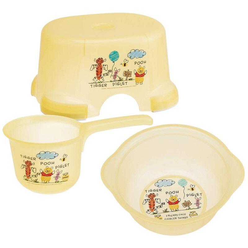 スケーター (skater) 子供用 湯おけ 直径24×高さ9cm くまのプーさん スケッチ ディズニー BS21N