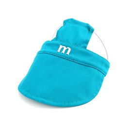 Dog Sun Hat Baseball Cap for Medium Puppy Doggie Doggy Cats with Ear Holes Adjustable Drawstring Waterproof UV Protection Hawaii (Blue, Medium)