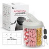 Hionxmga Pill Dispenser with 7 Large Compartments, Pill Organizer for