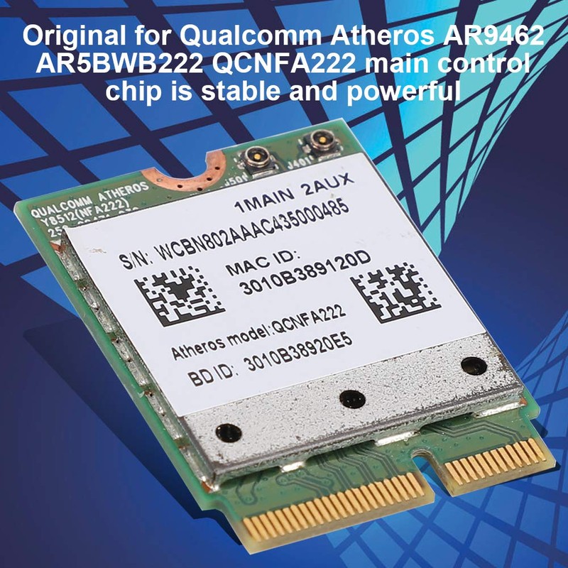 ASHATA Qualcomm Atheros WiFi Card Dual Band 802.11abgn with Bluetooth