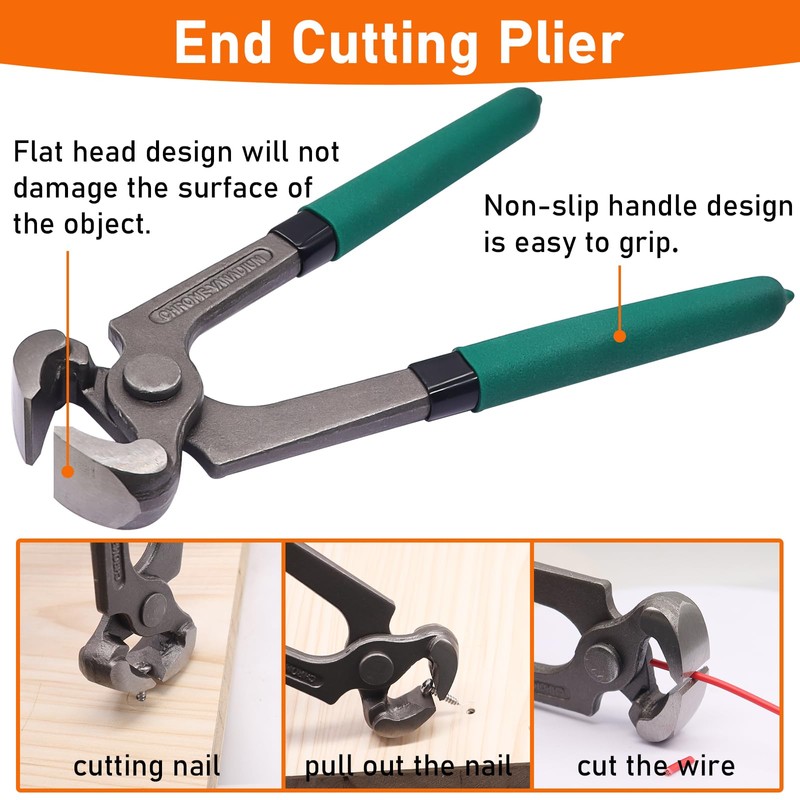 Hmknana 4Pcs Upholstery and Construction Staple Remover Tools Set -