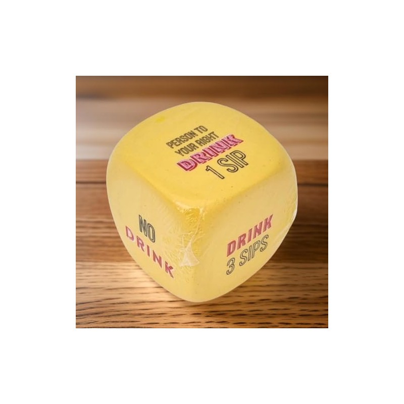 Doniya Fitness Drinking Game Cube Dice, Novelty Party Game, Fun