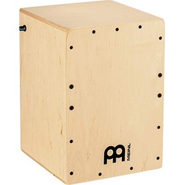 Pickup Cajon Box Drum with Internal Snares and Electronics for Amp or PA System, Compact Size â MADE IN EUROPE â Play with Your Hands, Baltic Birch, 2-YEAR WARRANTY