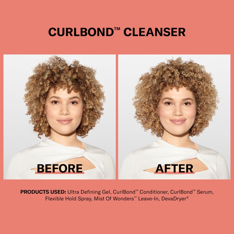 DevaCurl CurlBond Re-Coiling Mild Lather Cleanser, Cozy Getaway, 32 fl.