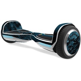 MightySkins Carbon Fiber Skin for Razor Hovertrax 1.5 Hover Board - Blue Storm | Protective, Durable Textured Carbon Fiber Finish | Easy to Apply, Remove, and Change Styles | Made in The USA
