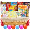 Easter Snack Basket with Liner (50 Count) Filled with Treats,