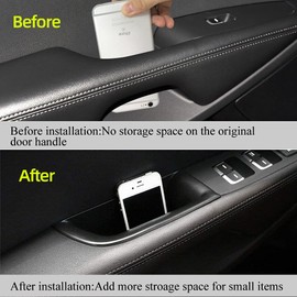 Vesul 4PCs Front Rear Door Side Storage Box Armrest Handle Pocket Phone Container Compatible with Kia Sorento 2016 2017 2018 2019