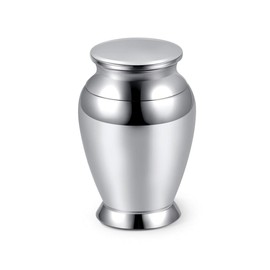 JSDDE Mini Stainless Steel Urn Waterproof Memorial Urn Keepsake Urn Memorial Funeral Keepsake Urn Keepsake for Safe Storage of Ashes (Style 1)