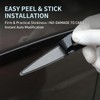 Black Car Door Side Body Guards, 4PCS Body Side Trim