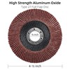 LotFancy 20PCS Flap Discs 4 1/2 for Angle Grinder, 40