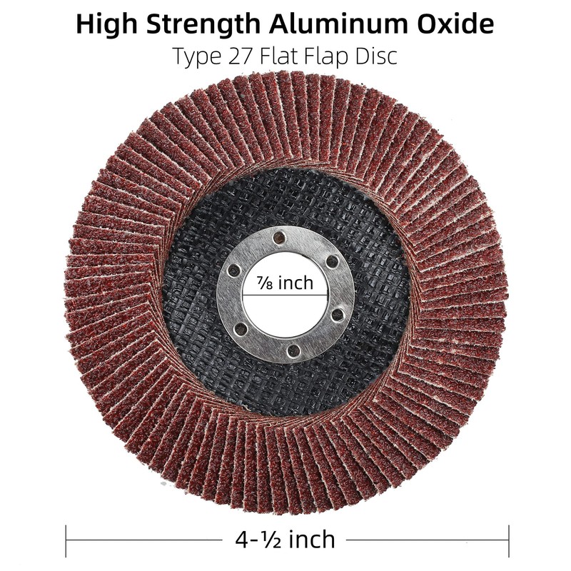 LotFancy 20PCS Flap Discs 4 1/2 for Angle Grinder, 40
