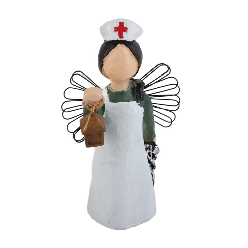 Nurse Angel Statue Resin Decoration Handmade Exquisite Nurse Angel Figurine