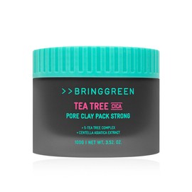 Bringgreen Tea Tree Cica Pore Clay Pack Strong 100ml (Sensitive) 2pcs -R / 브링그린 티트리 시카 포어 클레이 팩 스트롱 100ml(민감성) 2개 -R