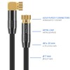 deleyCON SAT Antenna Cable 7.5m (24.61 ft.) Coaxial Satellite Cable