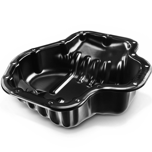 A-Premium Engine Oil Pan with Drain Plug Compatible with Toyota
