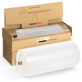 Bonsenkitchen 8” x 150’ Food Vacuum Seal Roll Keeper with Cutter, Vacuum Sealer Bags Rolls for Food Storage, Commercial Grade, BPA Free, Great for Meal Prep and Sous Vide Cooking