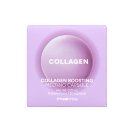 Healmize Collagen Boosting Melting Capsule – For Hydration & Firming | Korean Skin Care for Sensitive Skin | Booster for Collagen Serum, Toner & Moisturizer | 8 Capsules