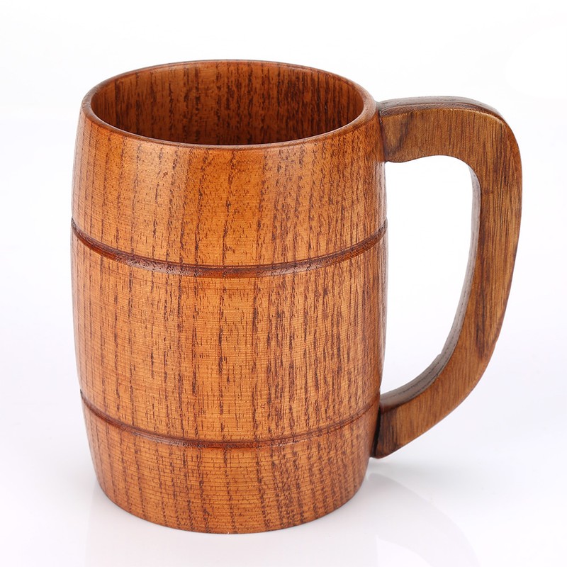 Classical Natural Solid Wood Cup Water Teacup Gift Collection Beer