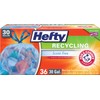 Hefty Recycling Large Trash/Garbage Bags (Blue, Drawstring, 30 Gallon, 36