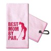 TOUNER Best Mom by Par Embroidered Golf Towels for Golf