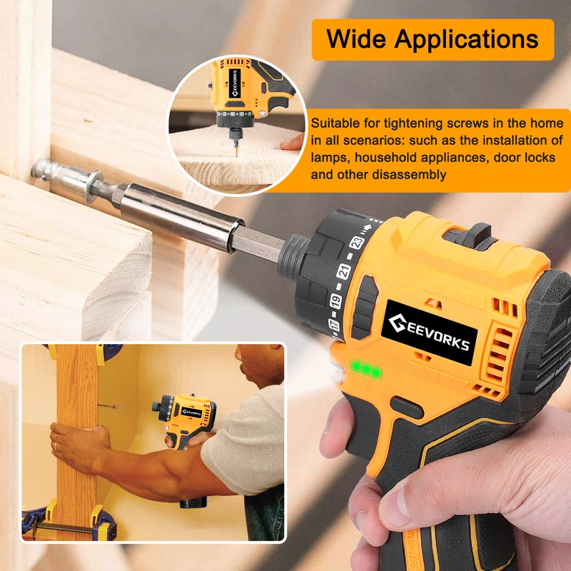 16.8V Lithium Screwdriver 55Nm Torque Multifunctional Repairing Tool Kit Electric