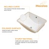 Mocoloo Undermount Bathroom Sink 18 x 14 Inch Rectangle Porcelain