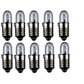 Set of 10 WireThinx Small Lamps Subminiature 1.00 W 12 V Socket E5.5 4.7 x 15 mm L-55