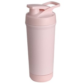 Teemando® Premium Stainless Steel Shaker 750 ml Capacity, BPA-Free, Leak-proof Lid, Removable Shaker Ball, Level Marking, Dishwasher Safe for Protein Shakes, Fitness and Diet (Pink)