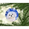 Caroline's Treasures SS4620-CO1 Maltese Winter Snowflakes Holiday Christmas Ceramic Ornament,