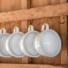 FENGXUE Pack of 100 1 inch copper cup hooks, metal