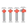 4Pcs Woodworking Router Bits Set 8 Shank SharpenNosed Engraving Machines