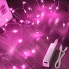 Lakumu Rechargeable String Lights Battery Operated, Battery Powered Copper Wire