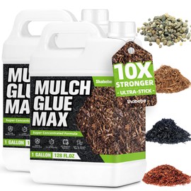 Mulch Glue 2 Gallon, Ultra-Stick Rock Glue for Landscaping, Gravel Binder Non-Toxic Rubber Mulch Lock Adhesive, Heavy Rain & Windproof for Gardens, Pea Gravel Stabilizer, Lasts up to 2 Year