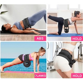 Hip Thrust Dumbbell Holder Belt, Wide Padded Support Belt for Barbell, Dumbbell, Kettlebell for Home Workouts, Adjustable Strap Non-Slip Safety Comfortable Squats & Strength Training