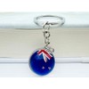 LLBFHH 3 Pcs Africa Countries Flag Glass Key Chain, Cool