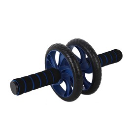 GANAZONO Two Wheeled Abdominal Wheel Fitness Device Lightweight Abdominal Exercise Equipment with Dual Wheels for Stability Non Slip Handles for Comfort for Home Workouts Blue Color